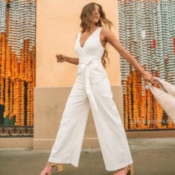 Anthropologie Pants - Anthropologie Chino wide leg overall  Jumpsuit